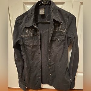 True Religion bedazzled button up